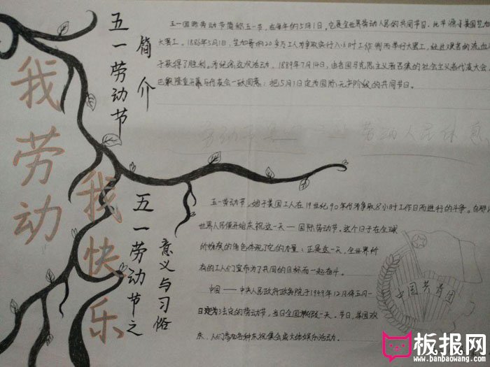 2018年五一劳动节手抄报，劳动节的意义