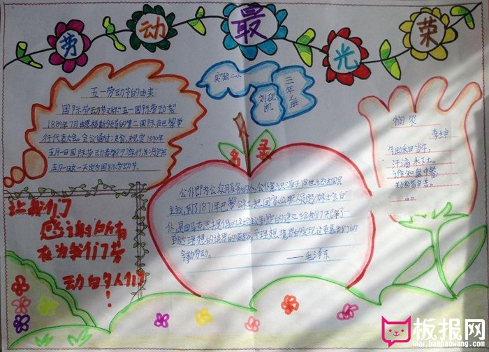 劳动节手抄报图片，五一劳动节的由来