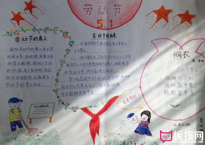 劳动节手抄报图片，劳动节的意义