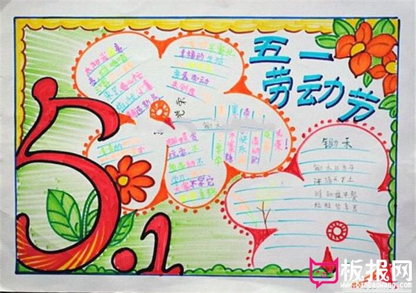 劳动节手抄报，劳动最快乐