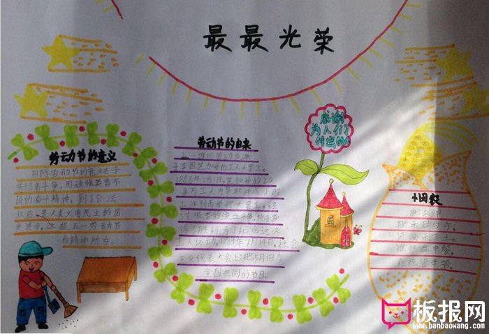 五一劳动节手抄报，劳动节的由来