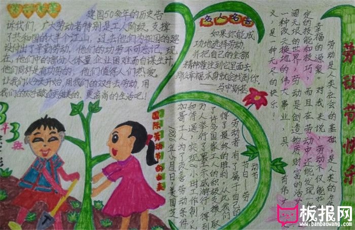 国际劳动节的由来，劳动节手抄报