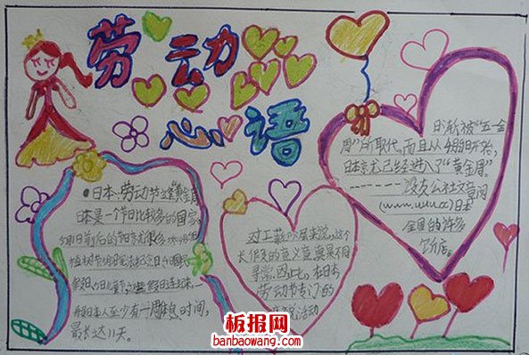 五一劳动节快乐小报