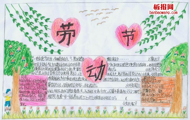 2014劳动节手抄报大全