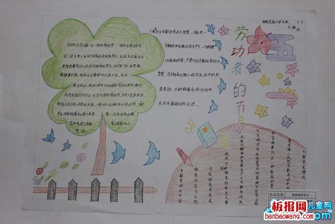 劳动者的节日手抄报