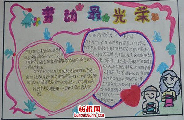 五一劳动节手抄报简单又漂亮