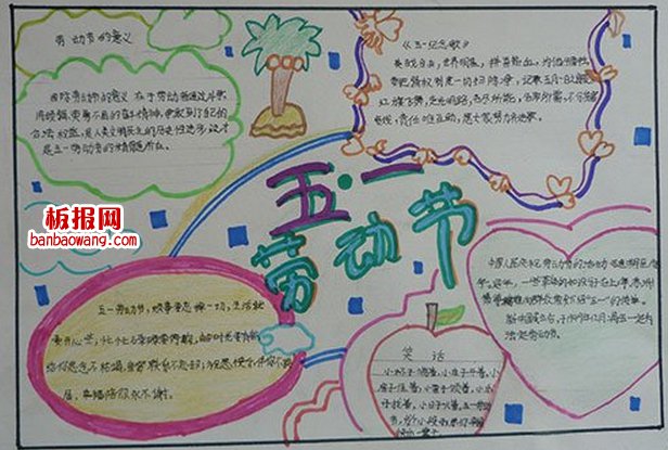 五.一劳动节手抄报