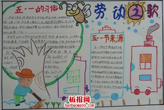 劳动节五一小报