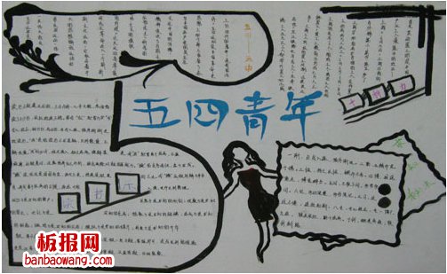 2014年五四青年节手抄报