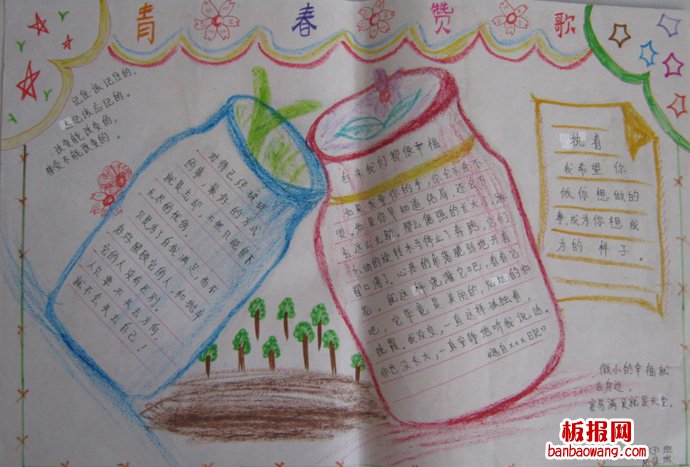 青年节手抄报好看简单