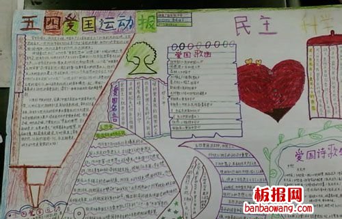 五四爱国运动手抄报