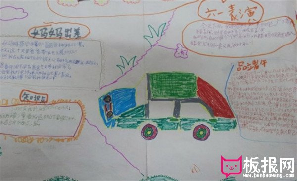 六一儿童节手抄报，一年假快乐的六一手抄报