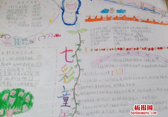 儿童节手抄报：健康快乐儿童节