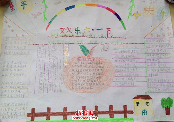 儿童节手抄报：快乐无忧的节日
