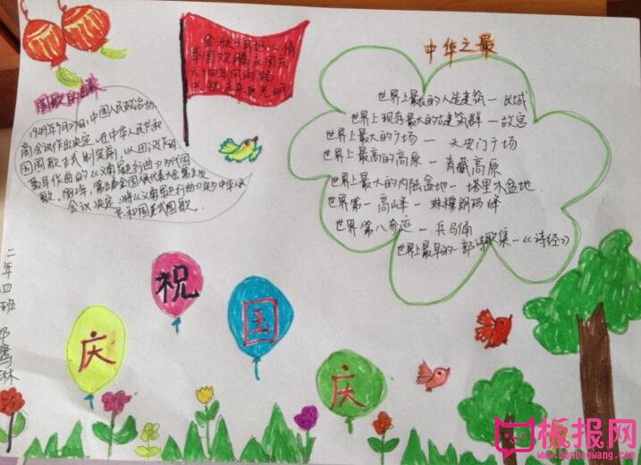 国庆节手抄报图片大全，庆祝国庆