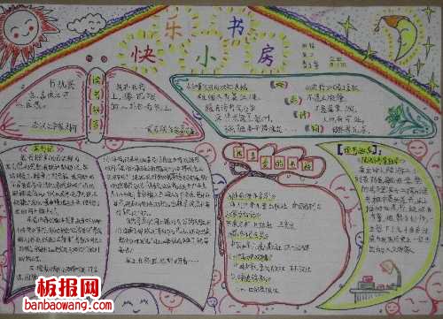 快乐小书房六一儿童节多样手抄报花边设计