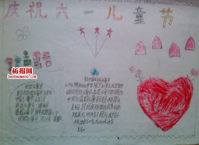 儿童节手抄报:我们好孩子——儿童节快乐!