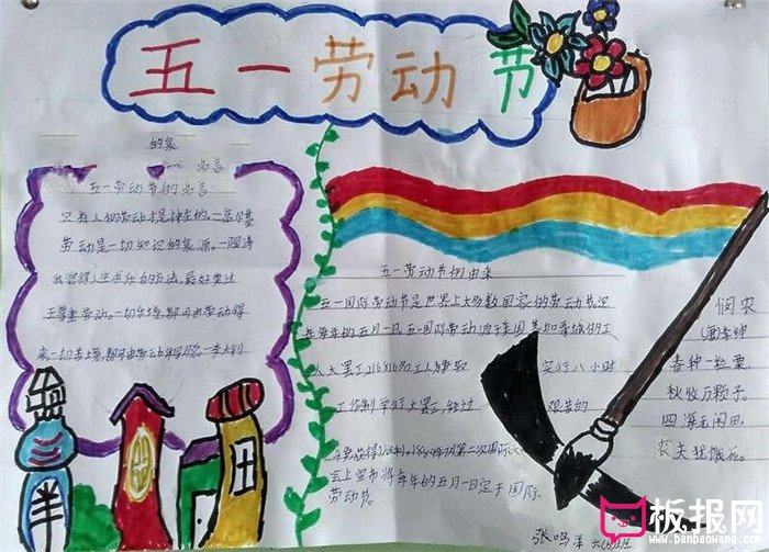 劳动节手抄报，劳动创造财富