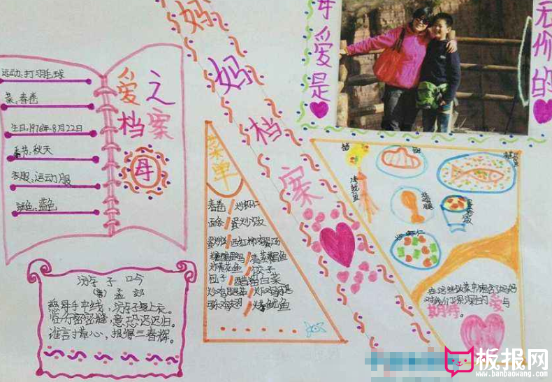 感恩母亲节手抄报 珍惜陪伴才是最好的祝福