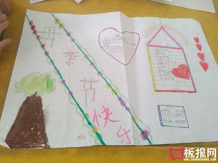 小学生母亲节手抄报，我爱我的妈妈