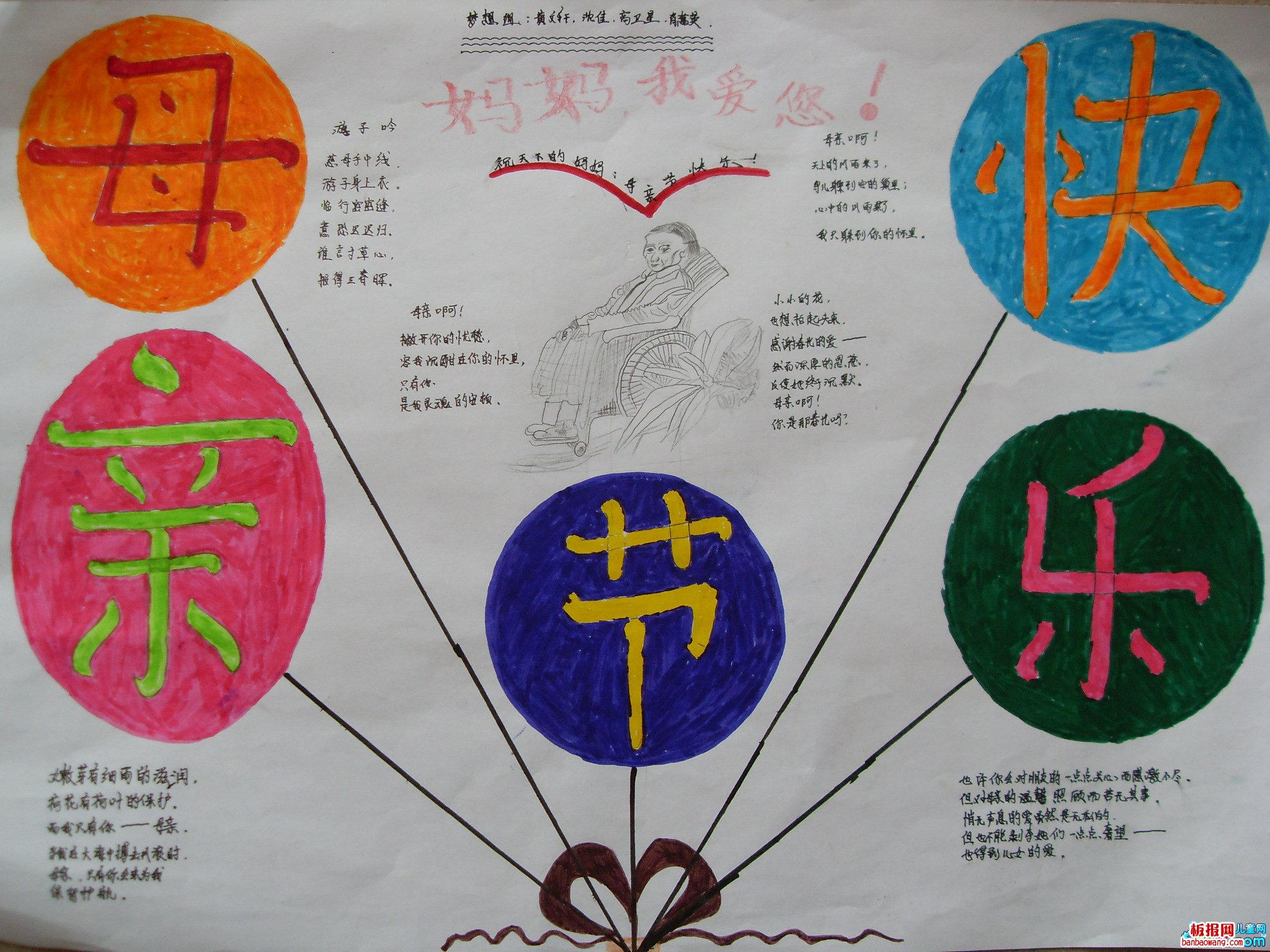 喜迎母亲节手抄报