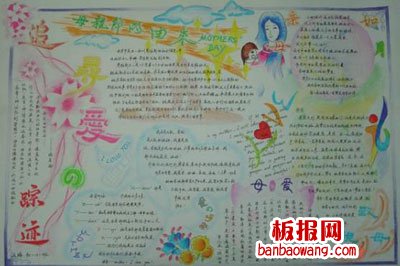 母亲节的历史手抄报
