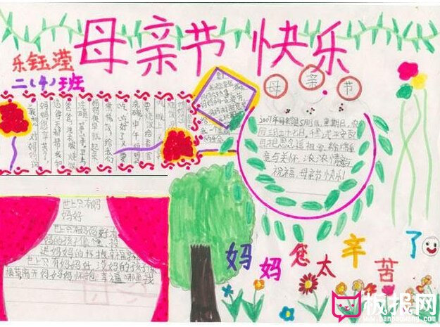 母亲节手抄报图