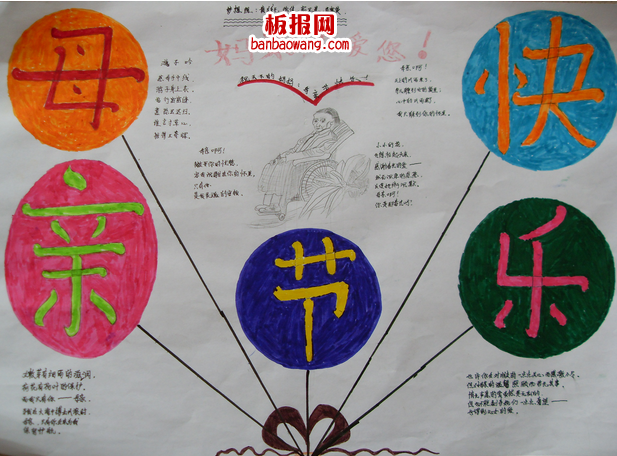 2014母亲节小报简单图片