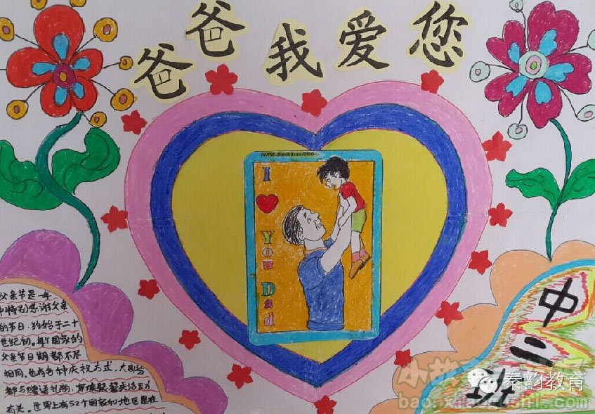 关于父亲节手抄报的题目