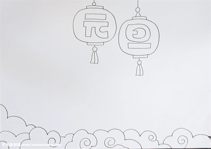 小学生元旦手抄报怎么画