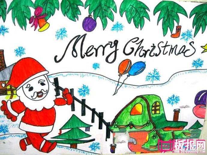 2017年圣诞节手抄报图片大全，Merry Christmas（6张）