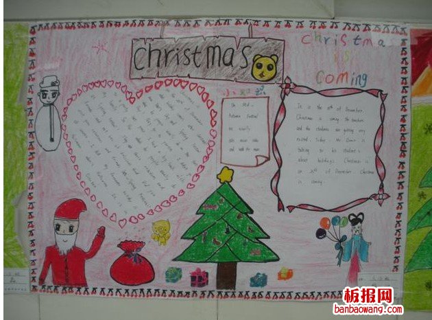 圣诞节英语手抄报