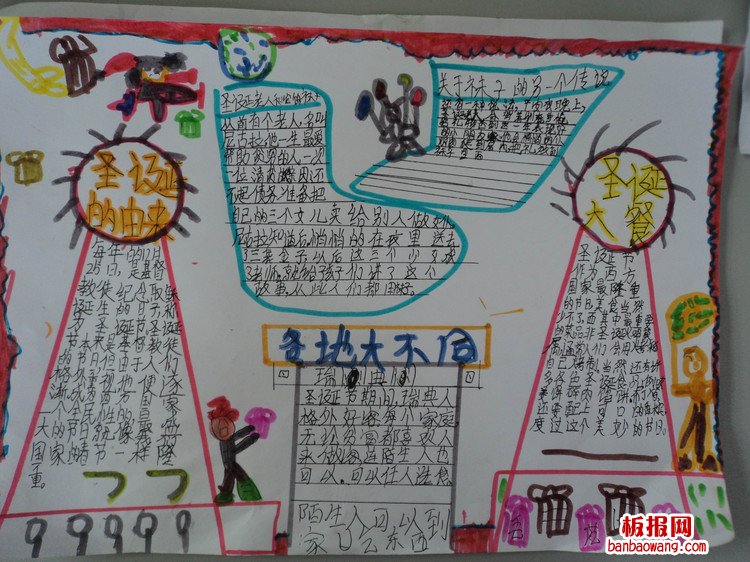 圣诞节手抄报图片