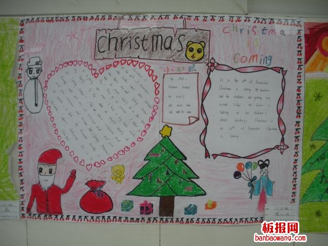 圣诞节英语手抄报
