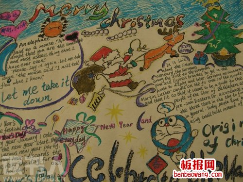 圣诞节英语手抄报