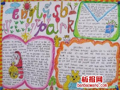 圣诞节英语手抄报