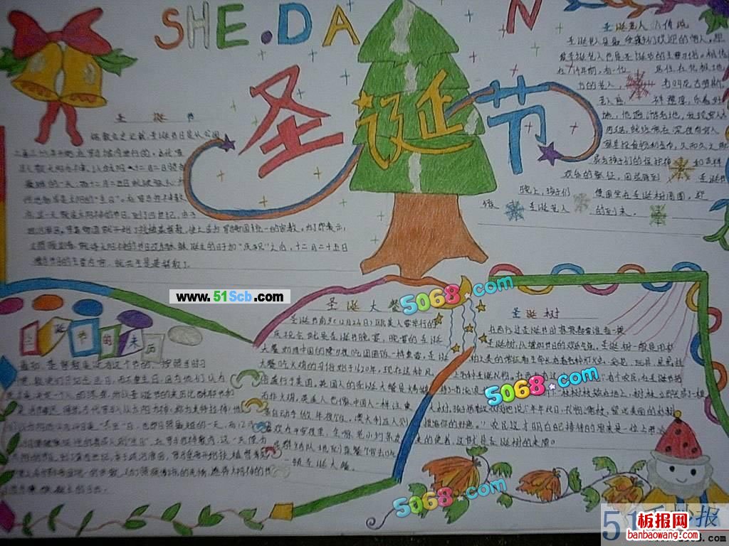 圣诞节手抄报图片