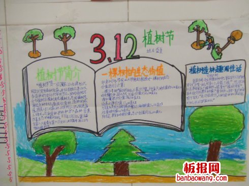 关于植树节手抄报