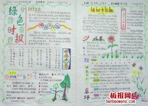 2014年植树节手抄报