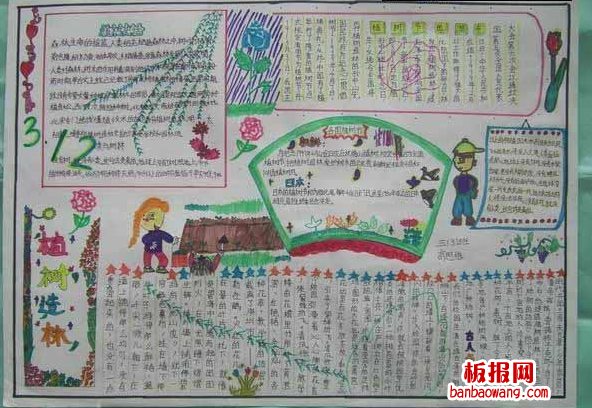 第36个植树节手抄报