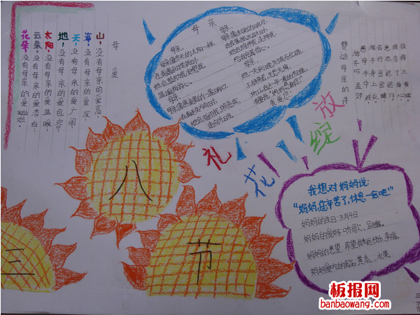 有关母亲的妇女节手抄报