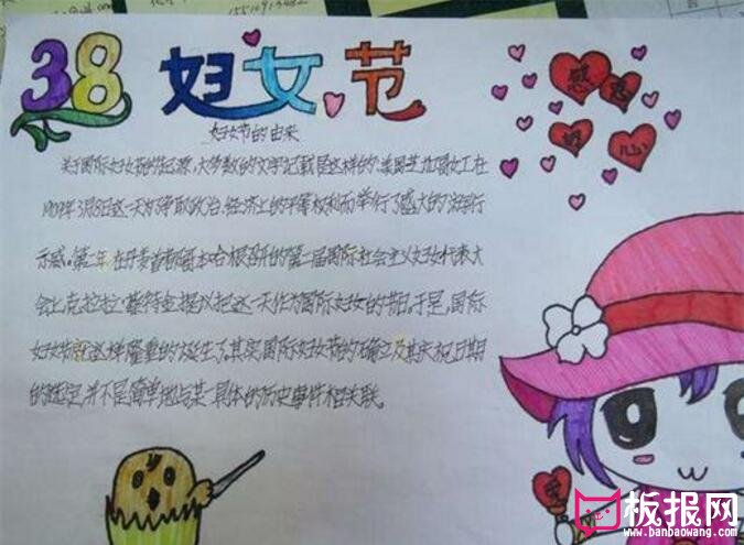 妇女节的由来，妇女节手抄报图片