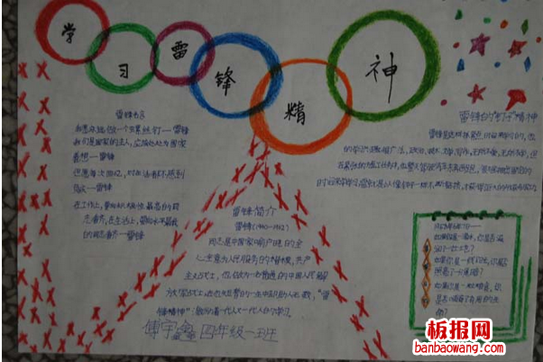 有关学习雷锋精神手抄报