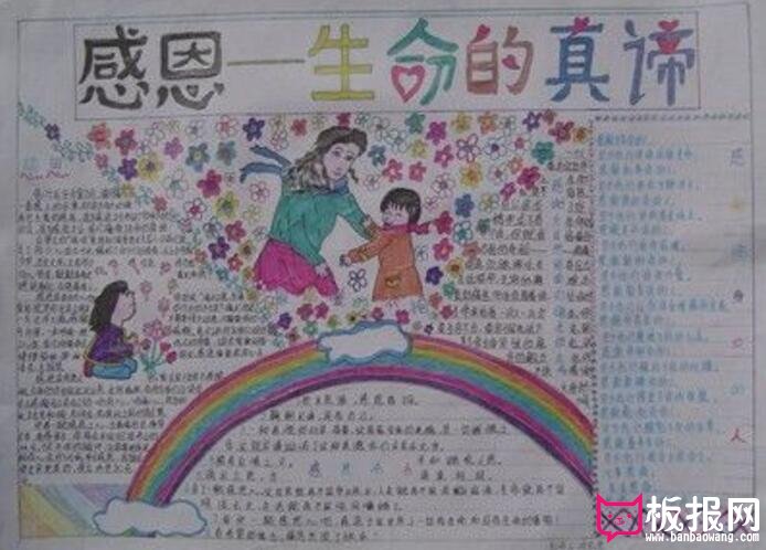 感恩节手抄报内容图片，妇女节快乐