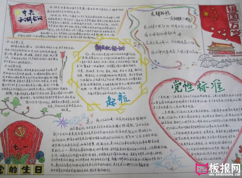 2017年建党节的手抄报，党的生日