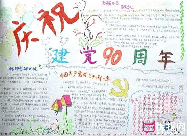 71建党节手抄报，中国共产党的由来