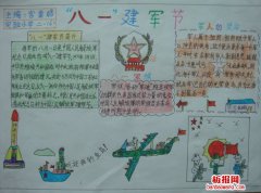 建军节手抄报图片