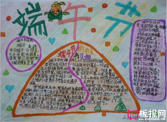 端午节手抄报小学三年级手抄报
