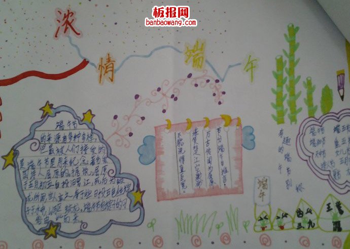 贺端阳佳节手抄报