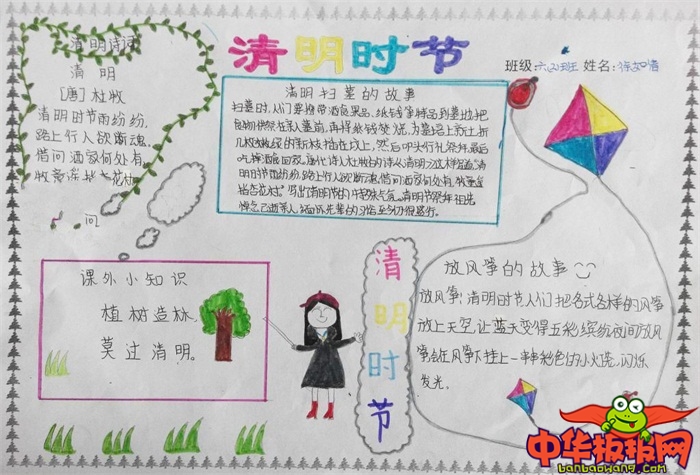 清明节手抄报大全漂亮，清明时节